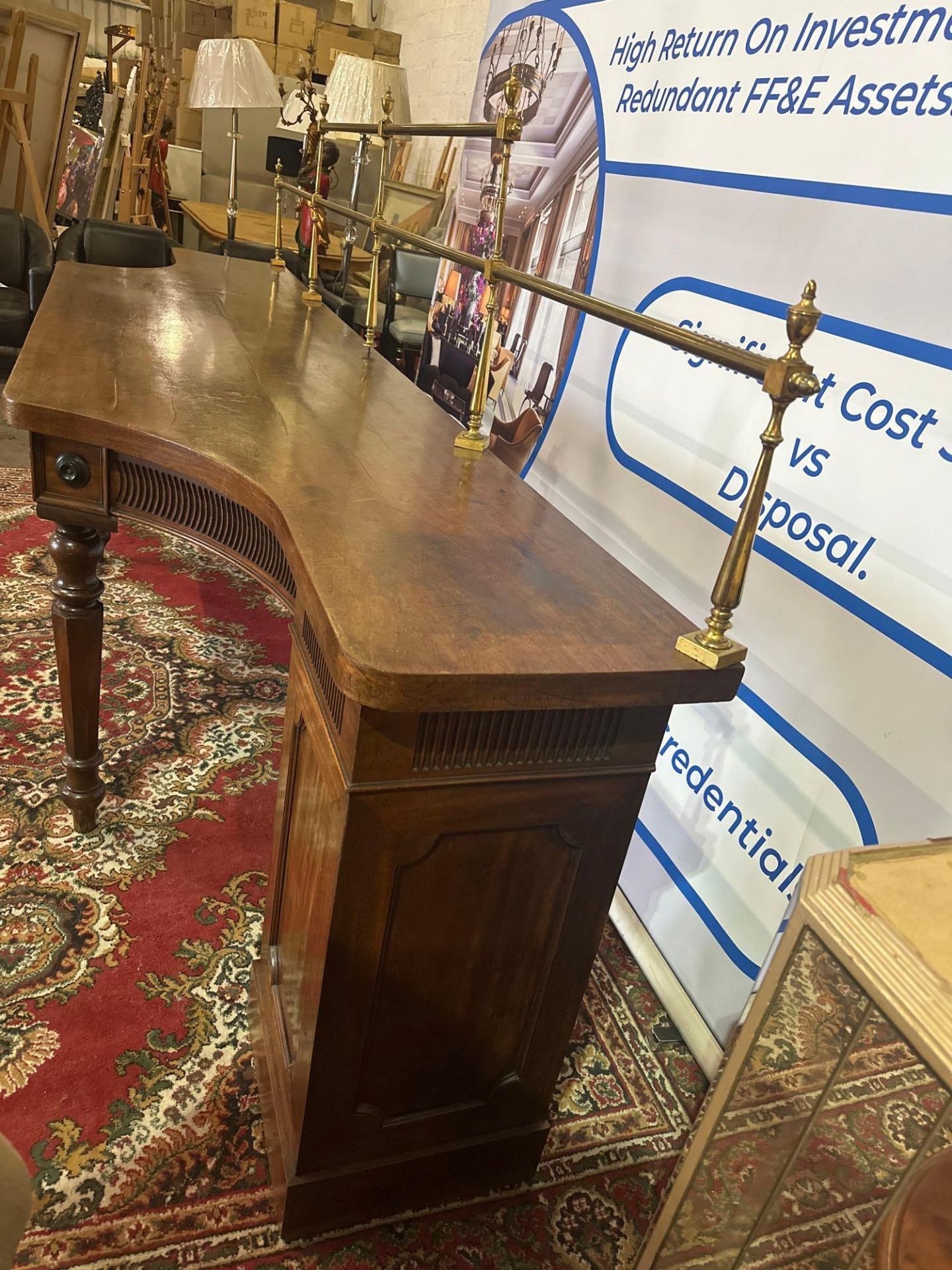 A George IV Irish Mahogany Sideboard In The Manner Of Mack, Williams And Gibton. The In-Curved - Image 2 of 8