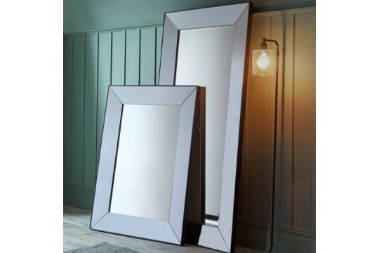 Vasto Rectangular Euro Grey Stylish And Versatile, The Vasto Leaner Mirror Serves As A Practical