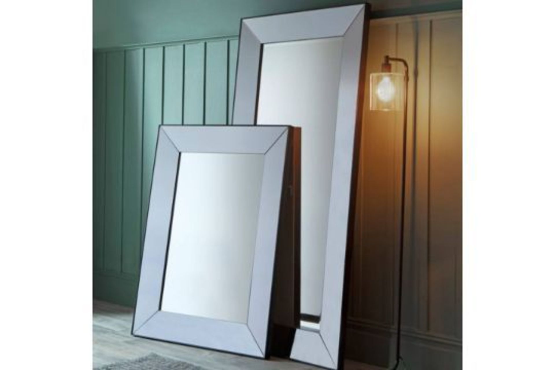 Vasto Rectangular Euro Grey Stylish And Versatile, The Vasto Leaner Mirror Serves As A Practical