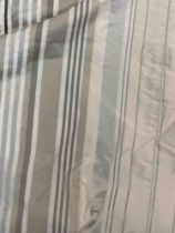 One Panel Of Striped Silk Lined Curtains 85 x 250cm