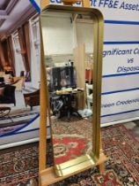 Gold Metal Framed Oblong Mirror 40 x 120cm Slightly Scratched ( Sr30)