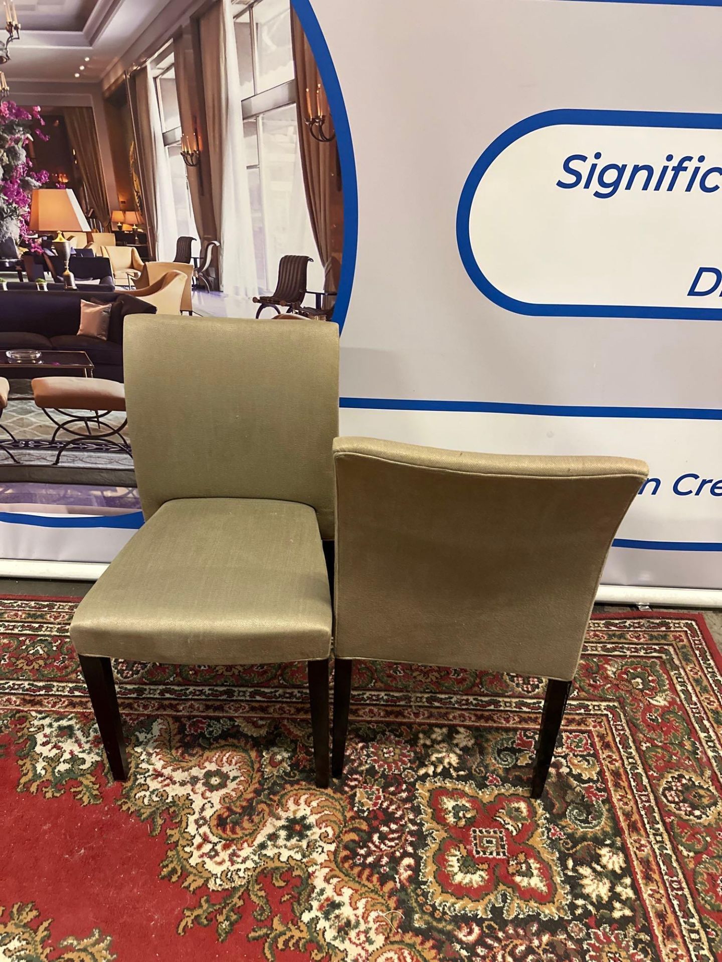 10 x Classic Style Upholstered Dining Chairs 48 x 48 x 86cm - Bild 4 aus 5