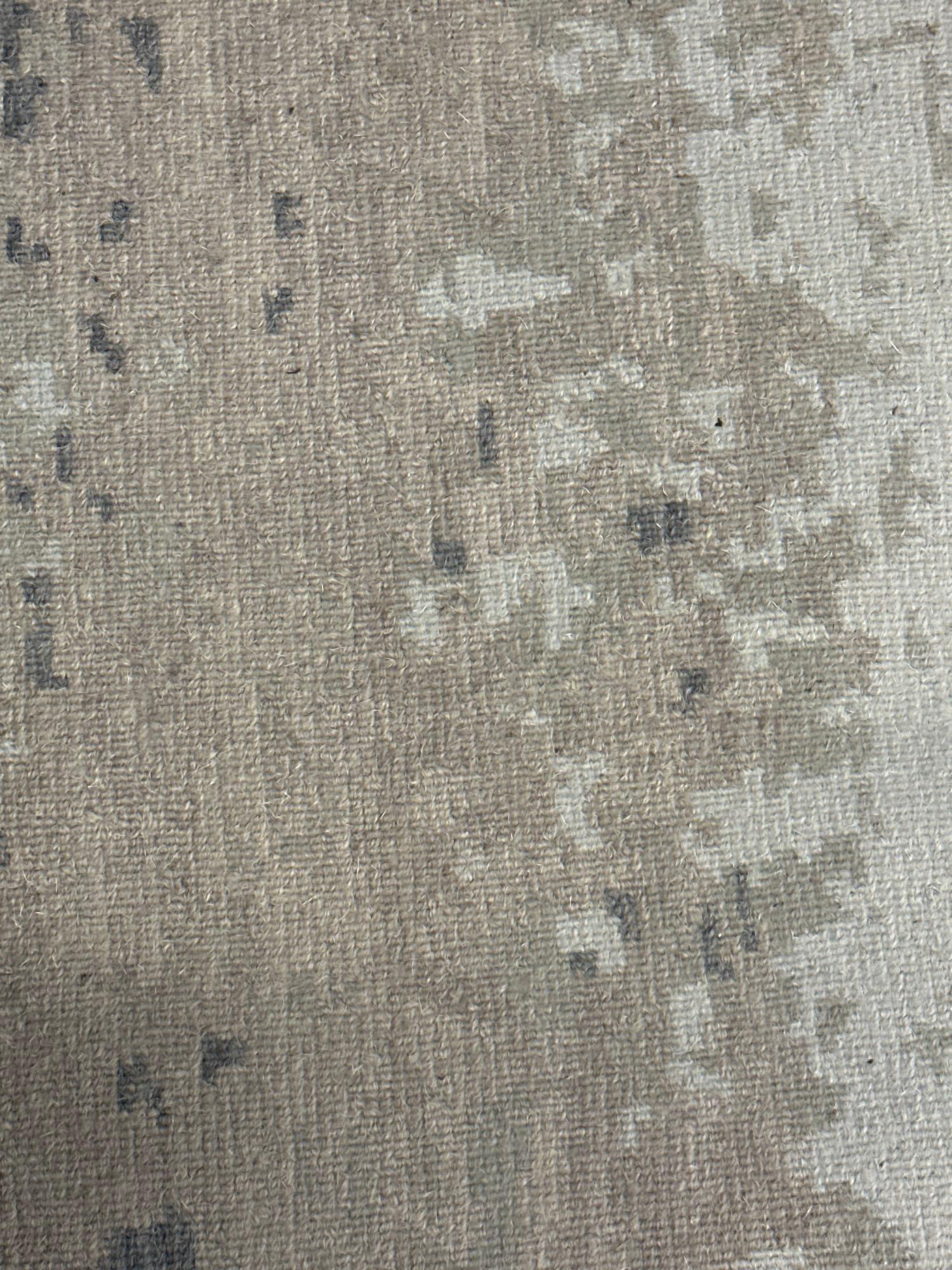 Abstract Pattern 100% Wool Area Rug Silver/Grey Rug 149 x 209cm - Bild 3 aus 4