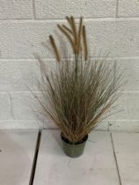 Faux Plant In Tin Pot 88cm