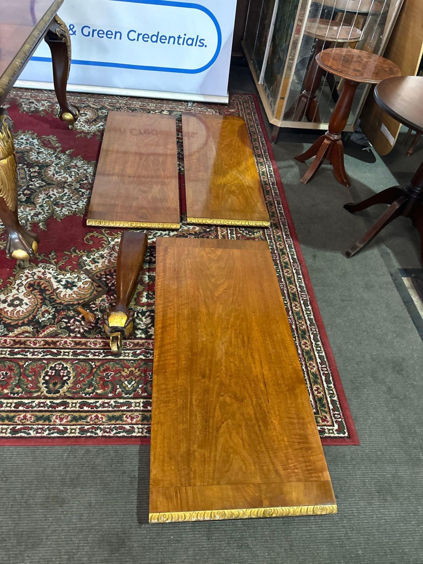 A Mahogany and Parcel-Gilt Dining Table In George II Style An Opulent Design Inspired By Mid-18th - Image 6 of 8
