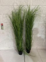 A Pair Of Faux Plants 140cm