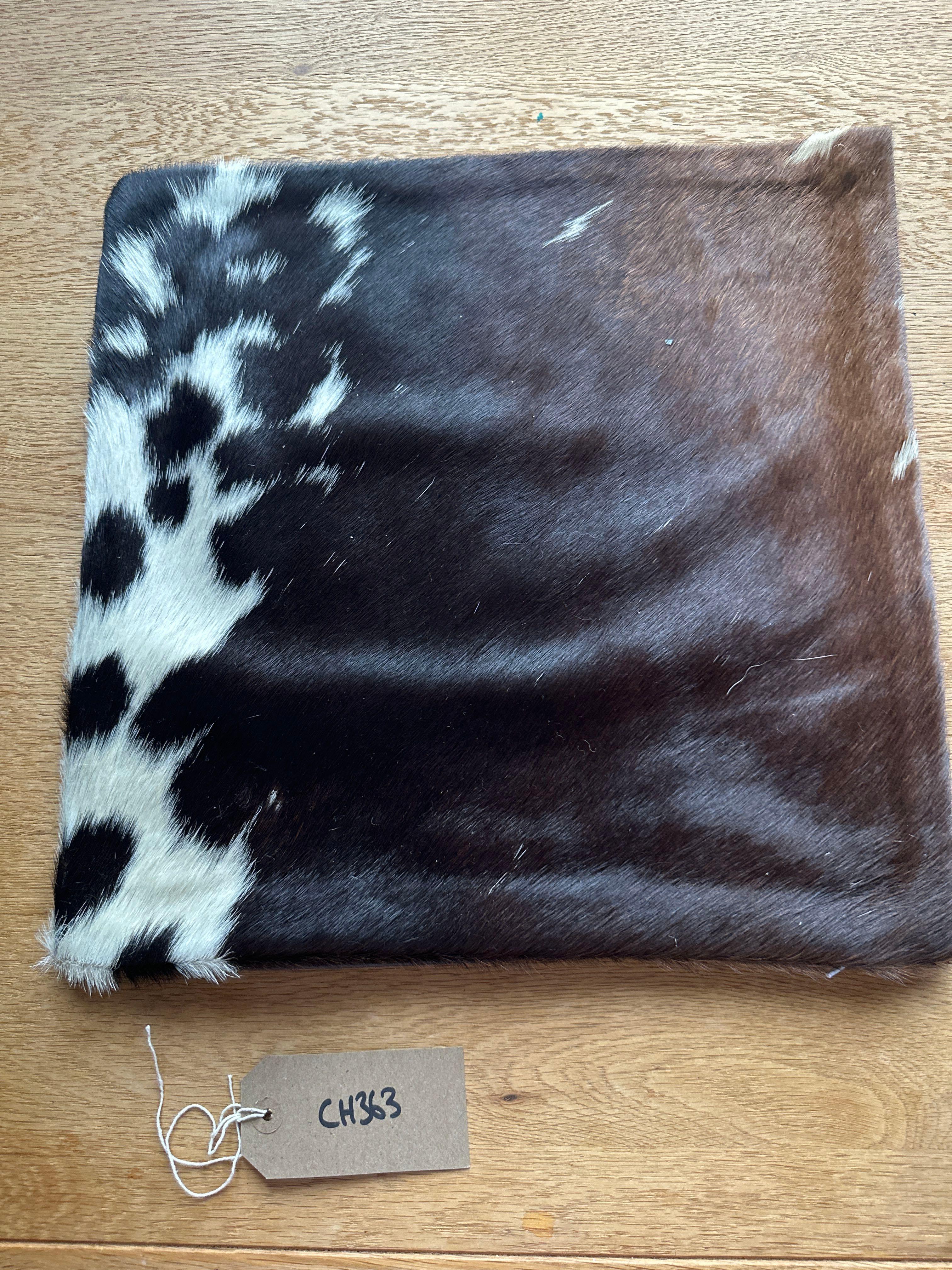 Cowhide Leather Cushion Cover 100% NaturalÂ Cowhide Leather Cushion Is Single-Sided And Rich In