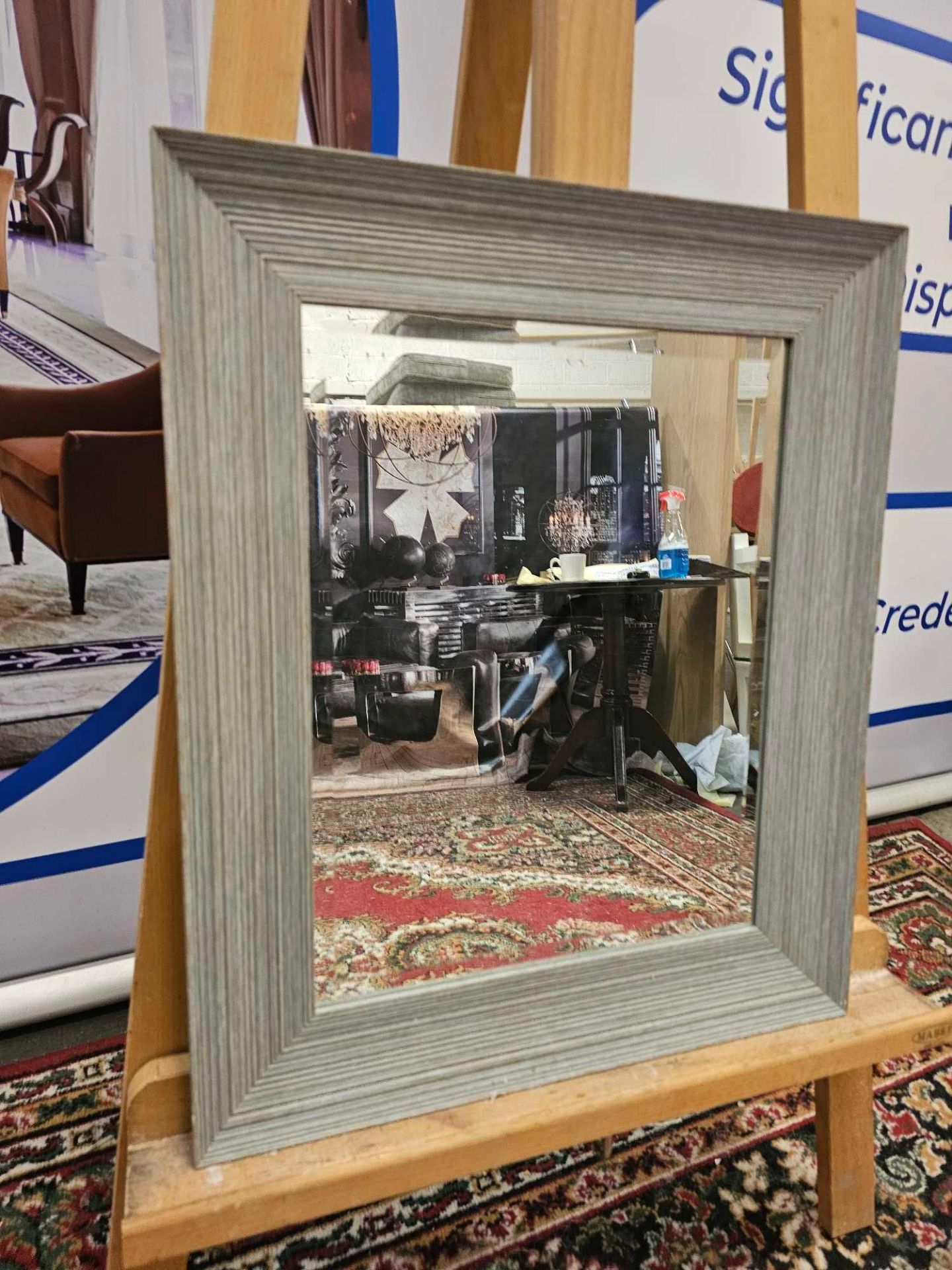 Willis Rustic Grey Mirror A Stunning Framed Accent Mirror Looks Great In Any Modern Or Traditional - Image 2 of 3