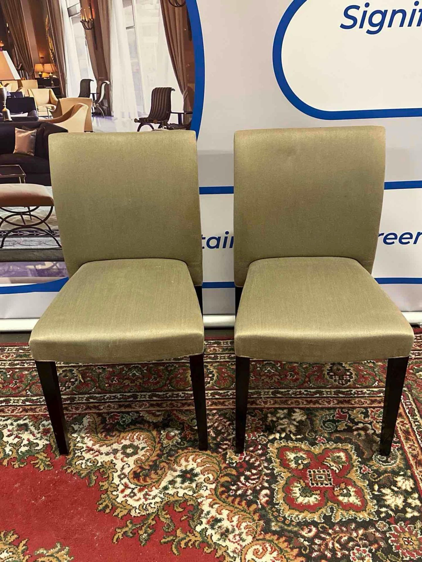 10 x Classic Style Upholstered Dining Chairs 48 x 48 x 86cm