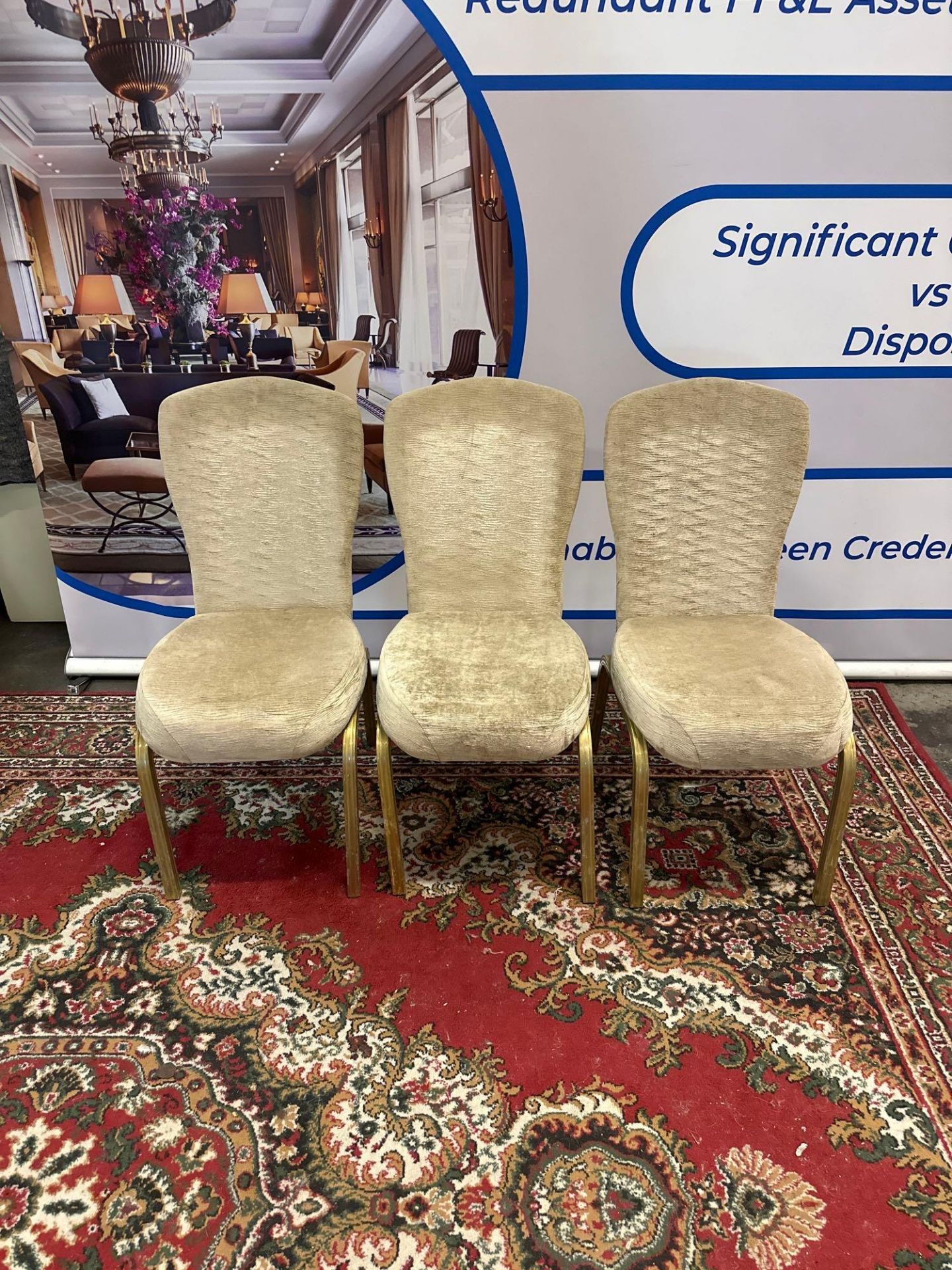 3x Stacking Banqueting Chairs With Flex-Back, Lumbar Support And A Contoured Seat To Achieve