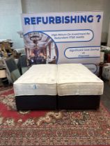 A Super King Divan Bed Set Comprising Of Divan Base And Zip And Link Cheval Sublime Mattress 1300