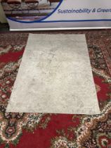 Abstract Pattern 100% Wool Area Rug Silver/Grey Rug 120 x 167cm