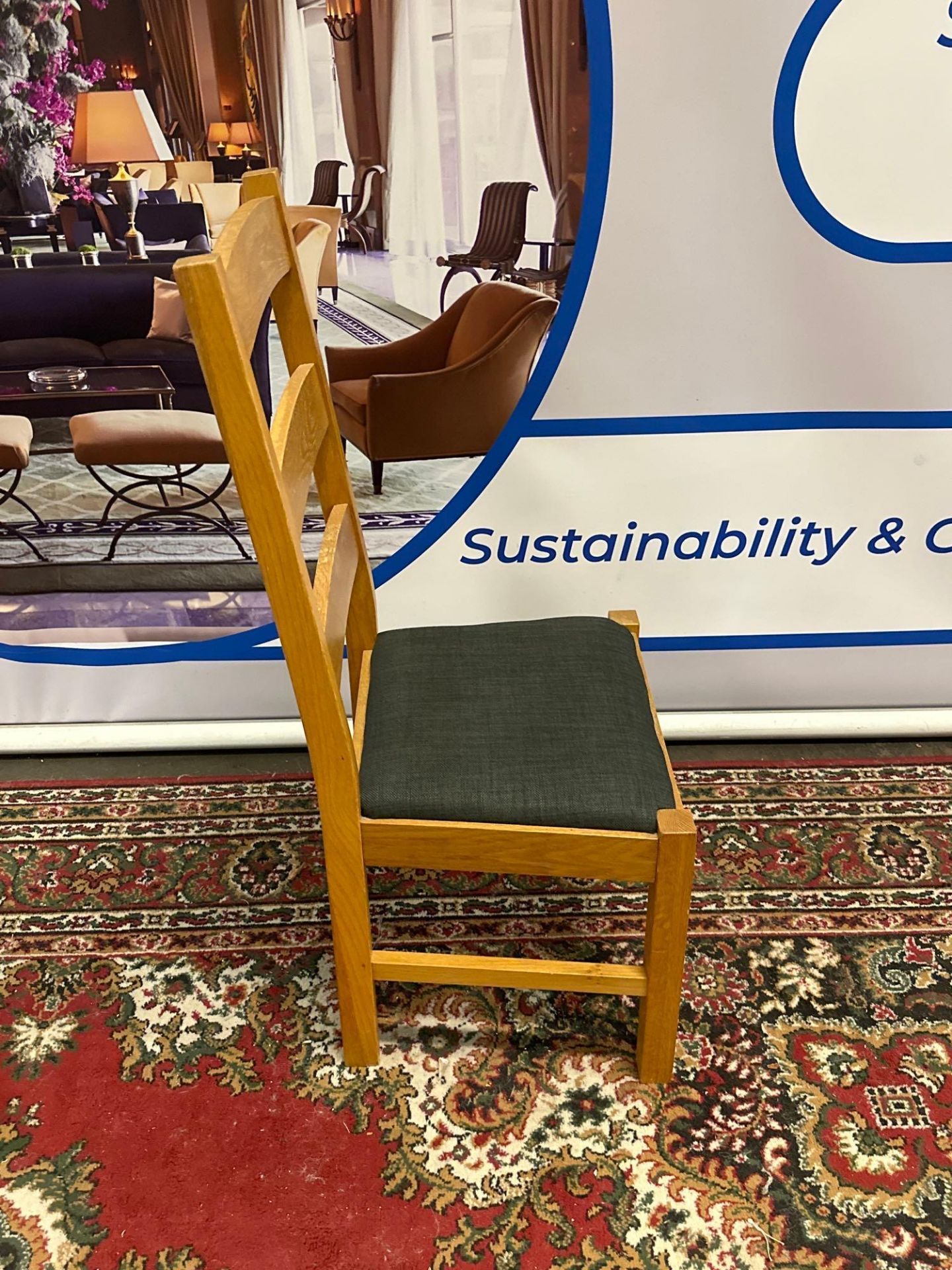 Ladder Back Dining Chair Tudor Oak Combines The Traditional Farmhouse Style With The Timeless - Image 4 of 4