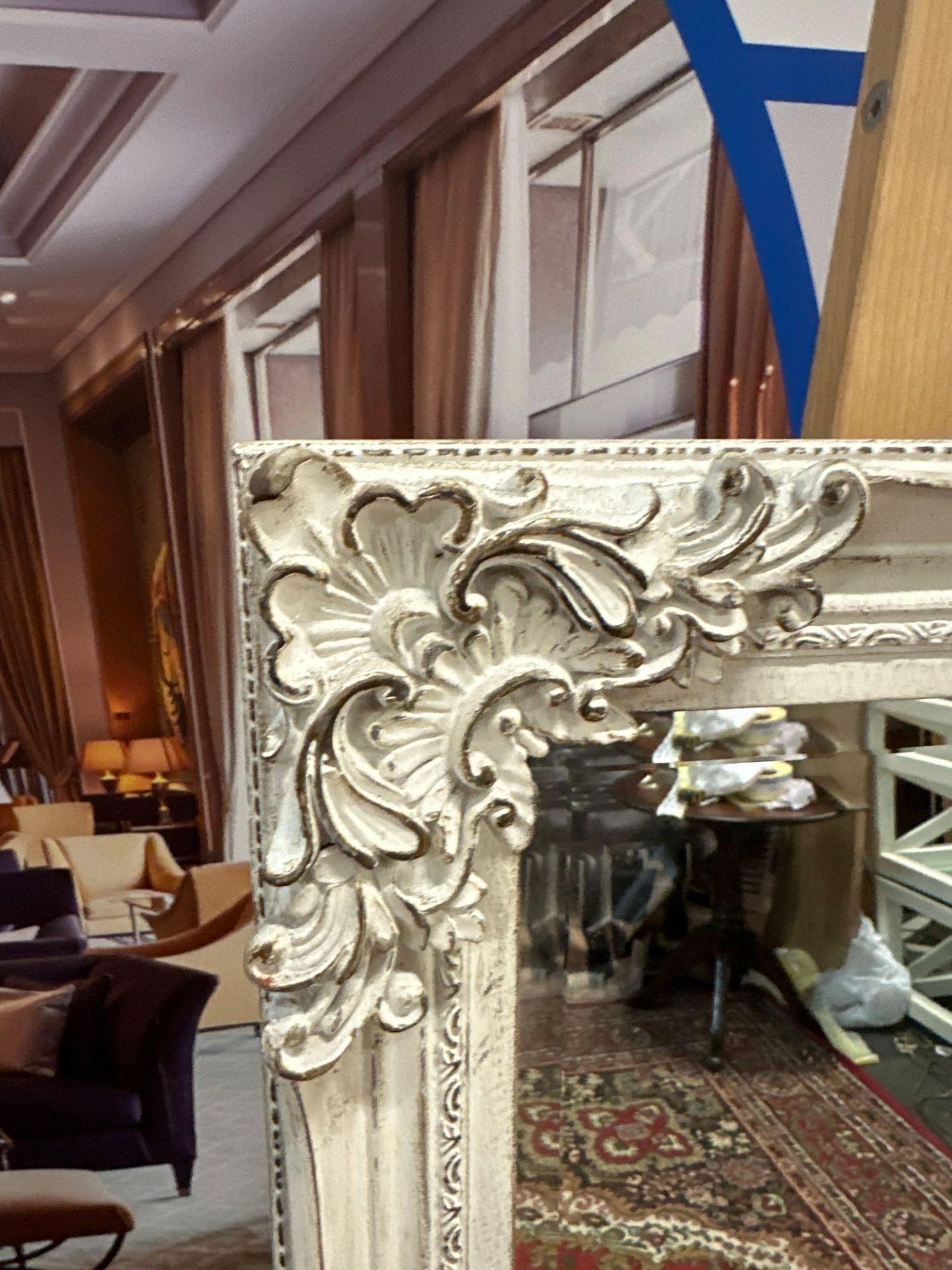 Fiennes Rectangular Mirror In Antique White A Beautiful Mirror Is Always A Welcome Addition To Any - Image 2 of 3