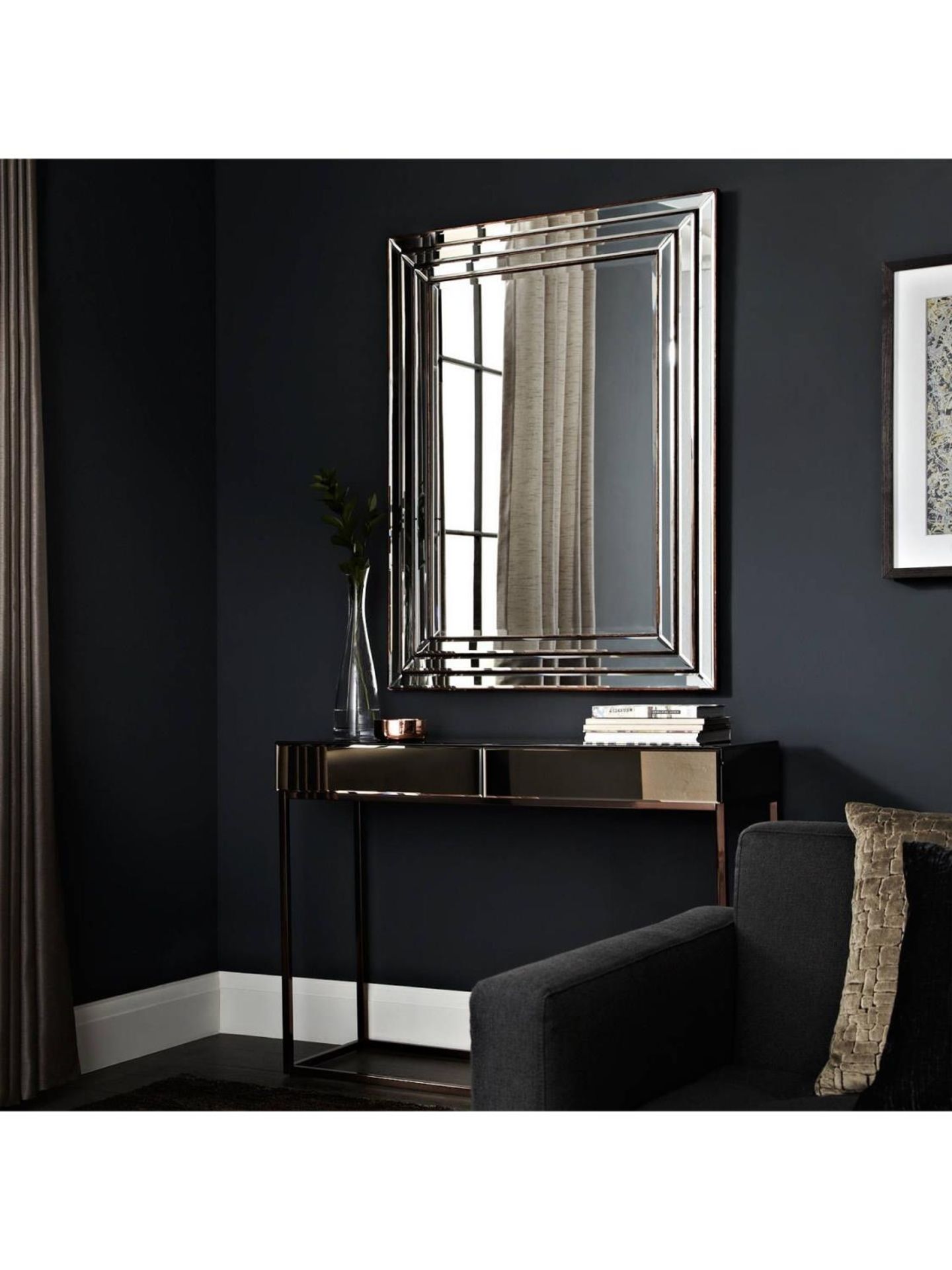 Chambery Champagne Mirror A Stunning Triple Step Bevelled Mirror Frame With A Warm Champagne