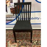 A Set Of 10 x Black Dining Chairs The Upholstered Seat And Comfortable Backrest Make The Chair