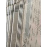 One Panel Of Striped Silk Lined Curtain 133 x 250cm