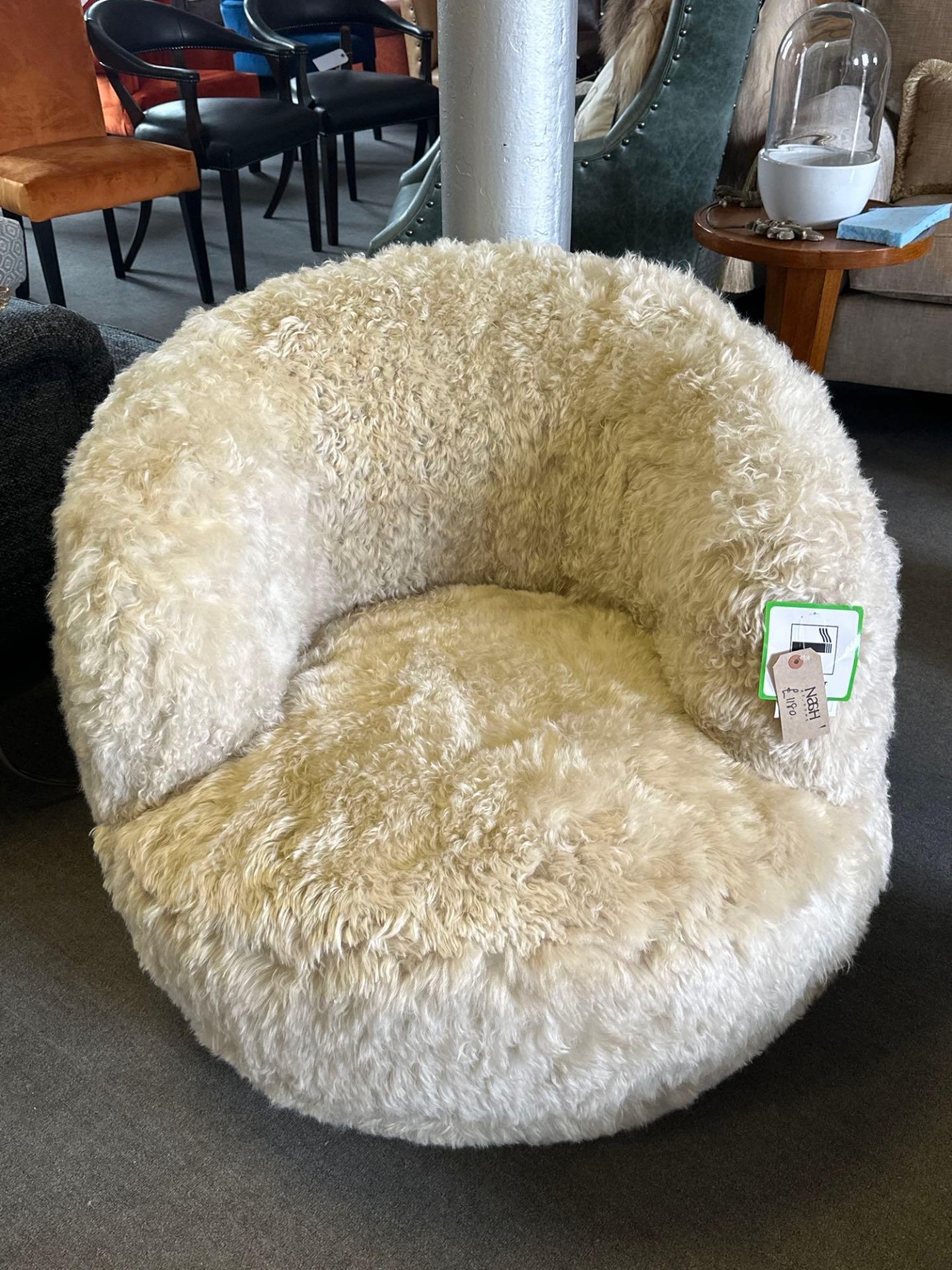 Sheepskin Swivel Chair â€“ Luxurious Comfort Meets Contemporary Design The Epitome Of Luxury And