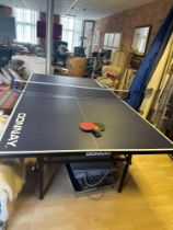 Donnay Indoor/Outdoor Table Tennis Table Full Size Table Tennis Table 9ft x 5ft Features A Quick