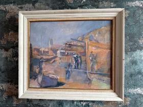 Impressionist Painting In Pastel Shades On Canvas The Reverse Stamped Atelier Bank Griffith W677