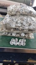 Approx 1400 18mm DiamantÃ© Buttons In 7 Bags