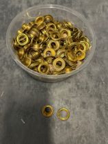 A Large Quantity Of Brass Fabric Grommets 2cm