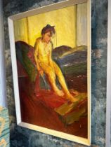 Original Oil On Canvas Still Life Depicting A Nude 63 x 92cm Framed