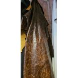 Genuine Pigment 100% Leather Cow Hide Antique Cracked Brown Approx2.16m2