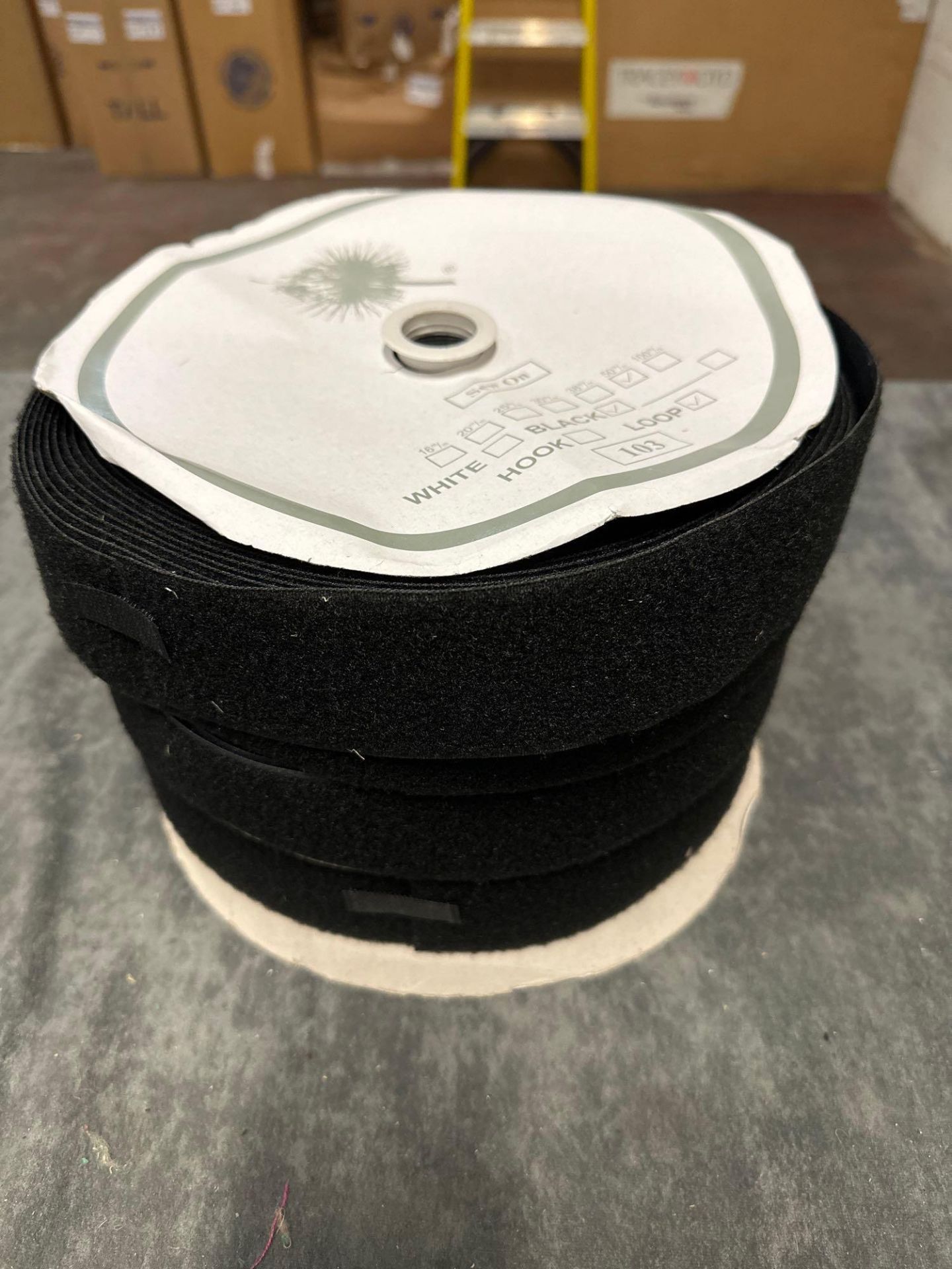 A Quantity Of Loop 50mm Black Velcro