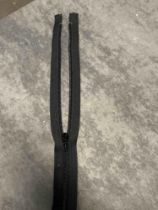 50 x Black Zips 57cm