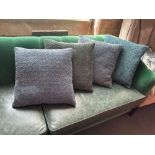 4 x Scatter Cushions Boucle Fabric As Photographed 40 x 45cm