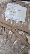 80 x 31cm Open Ended Zips Beige