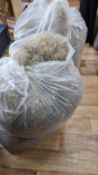 2 x Bags Of Horse Hair Total Weight 7.5 Kgs Horse Hair Used For Fabric Chair Sofa Cushion Upholstery