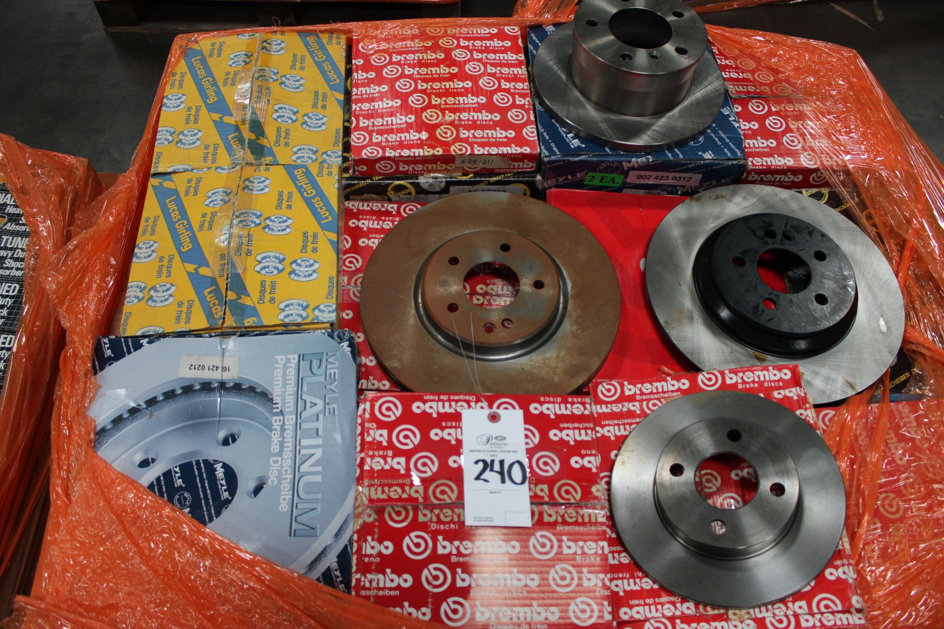 PALLET BRAKE DISC BREMBO & LUCAS GIRLING