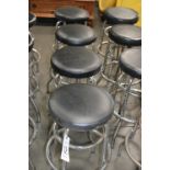 ASSORTED BLACK & CHROME STOOLS ( QTY. 4 )