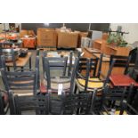 ASSORTED RESTRAUNT CHAIRS ( QTY. 34 )