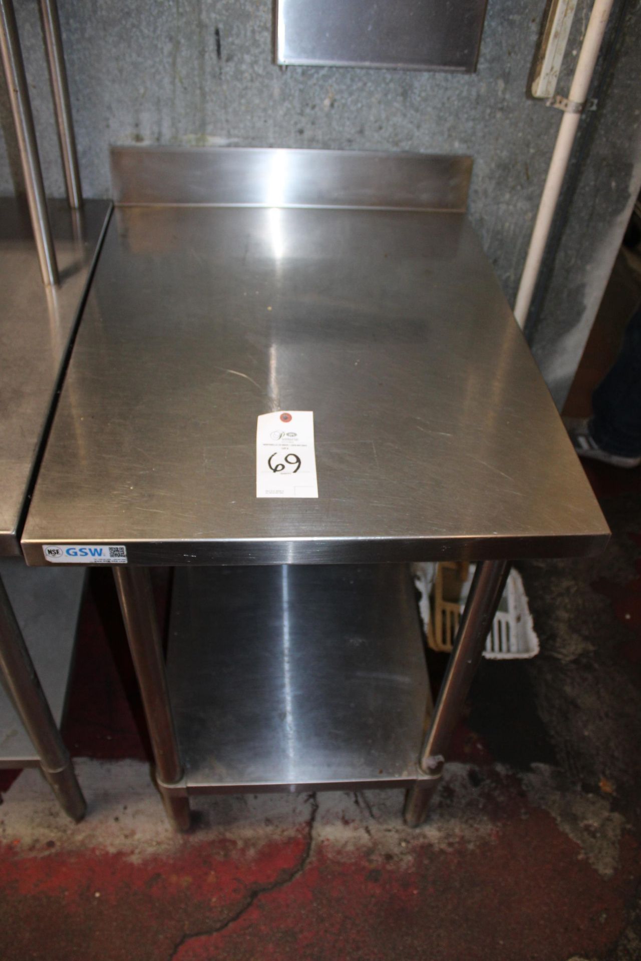 3 FT. STAINLESS TABLE