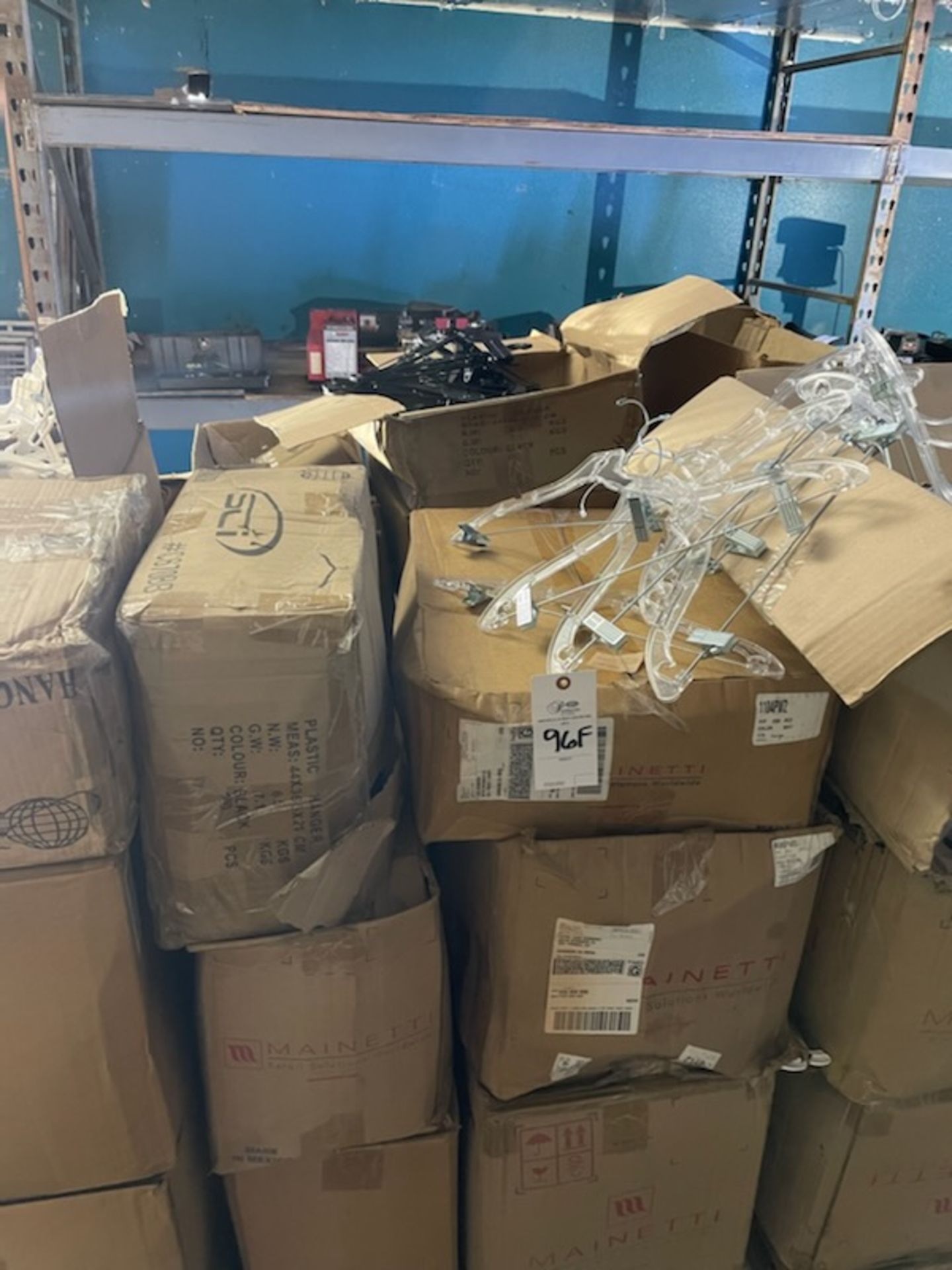 PALLET OF CLOTHING HANGERS