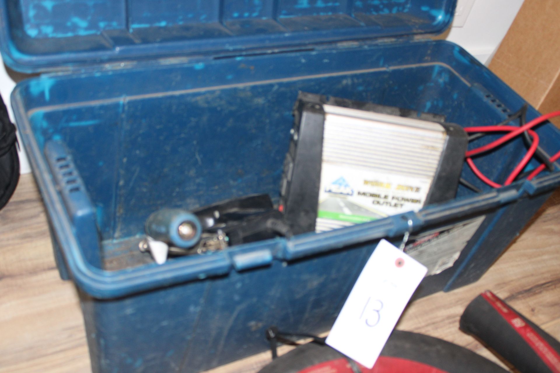 TOOL BOX w/ NAILER & MOBILE POWER OUTLET