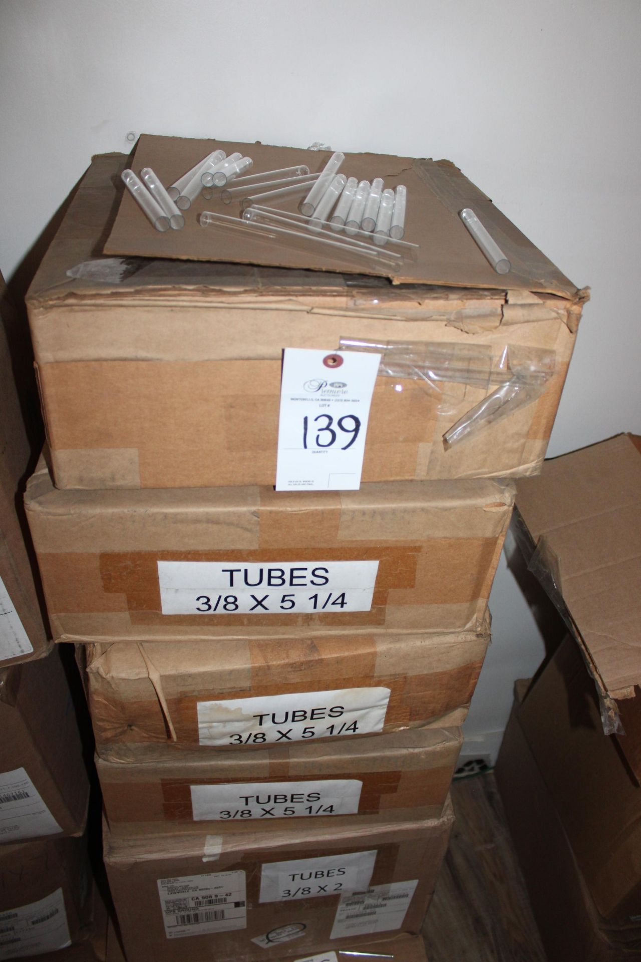 TUBES FOR STORING DRILL BITS / TOOLING ENDMILLS 3/8" X 5 1/4