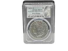 2021-S U.S. MORGAN SILVER DOLLAR 100TH ANNIVERSARY PCGS MS70 FIRST STRIKE