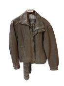 LONDON FOG DARK BROWN LEATHER JACKET