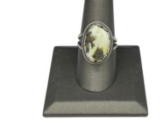 TIMOTHY YAZZIE NAVAJO STERLING SILVER PALOMINO STONE RING