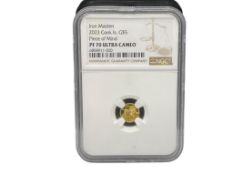 2023 COOK ISLANDS $5 GOLD COIN NGC PF70 ULTRA CAMEO IRON MAIDEN