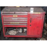 Homak Rolling Tool Chest w/ side cabinet and contents