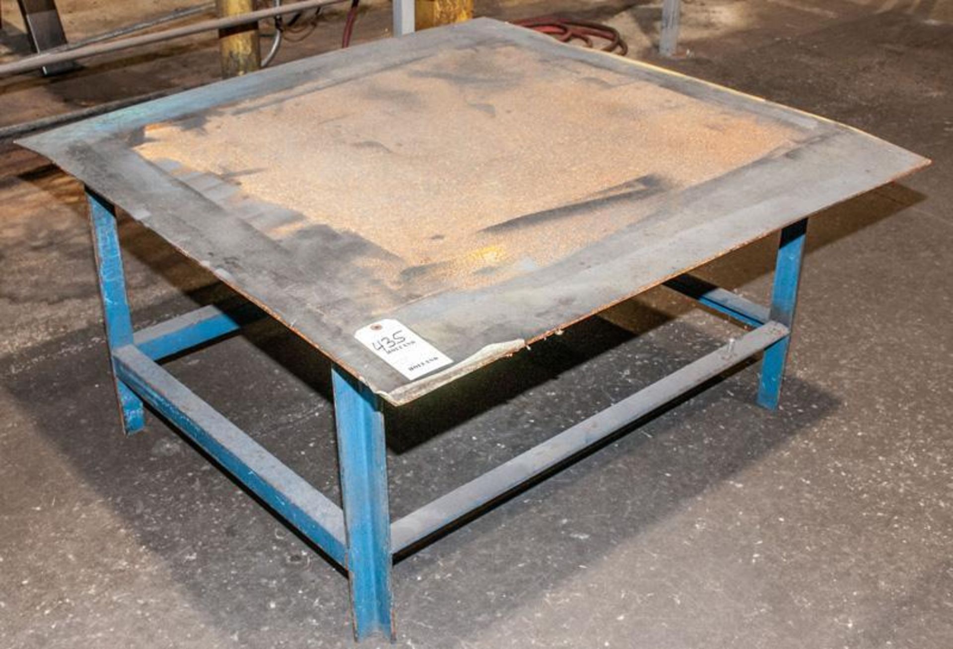Steel table approx. 48 x 48" x 24"T