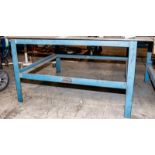 Steel table approx. 48 1/2" x 40" x 24"T, (NO Contents steel table only)