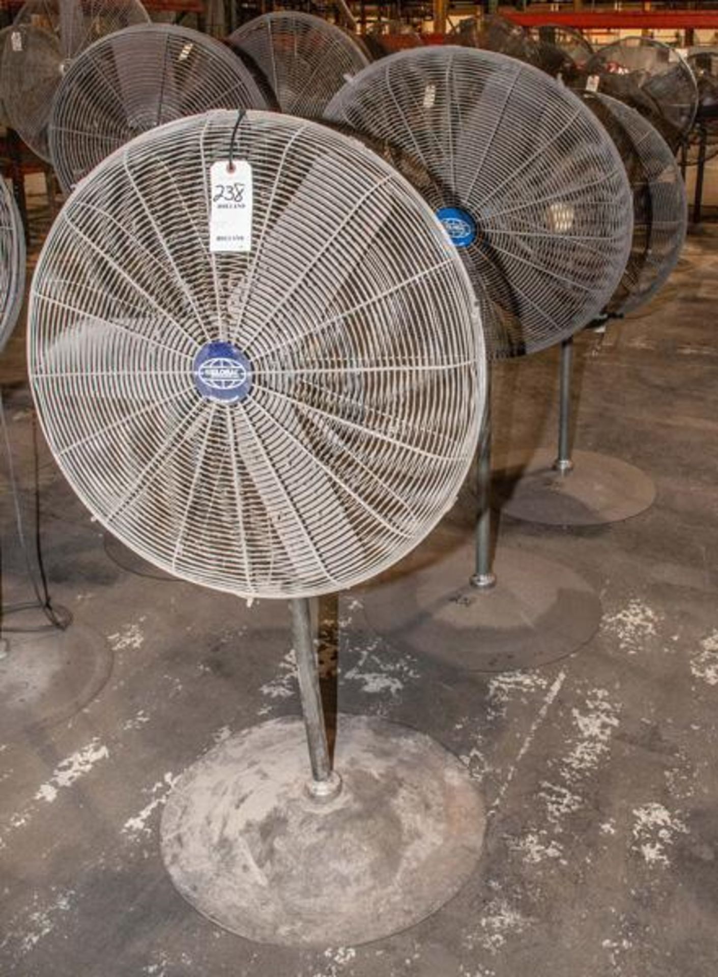 (3) 30" Global pedestal fans