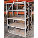 (2) steel shelving units ea. Approx. 47 3/4w"x x 24"D x 72"T