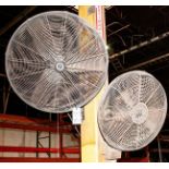 (2) TPI pole mounted fans (1) 30" (1) 24"
